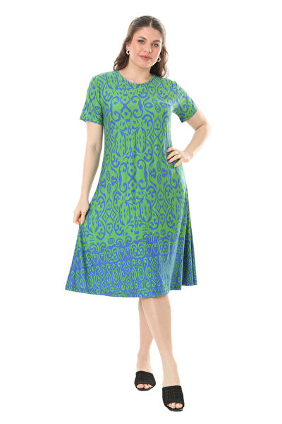 MELSAY Büyük Beden Günlük Elbise