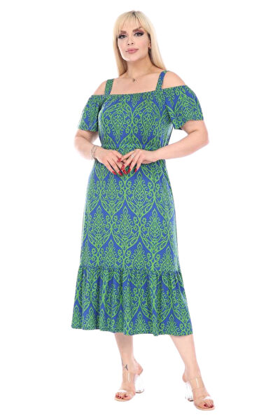 MELSAY Büyük Beden Günlük Elbise