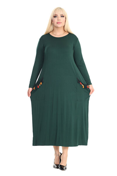 MELSAY Büyük Beden Günlük Elbise