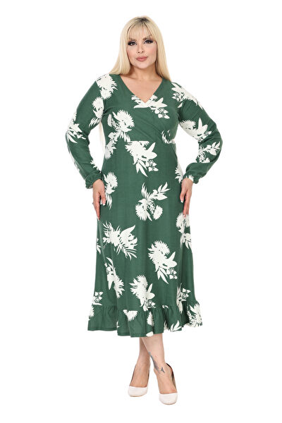 MELSAY Büyük Beden Günlük Elbise