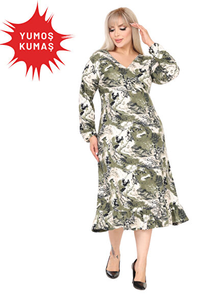 MELSAY Büyük Beden Günlük Elbise