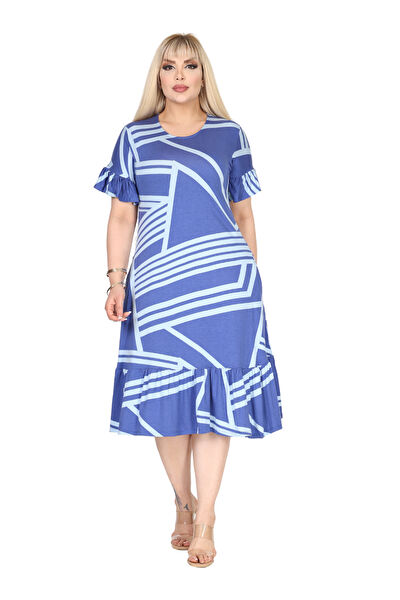 MELSAY Büyük Beden Günlük Elbise