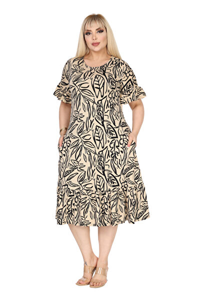 MELSAY Büyük Beden Günlük Elbise