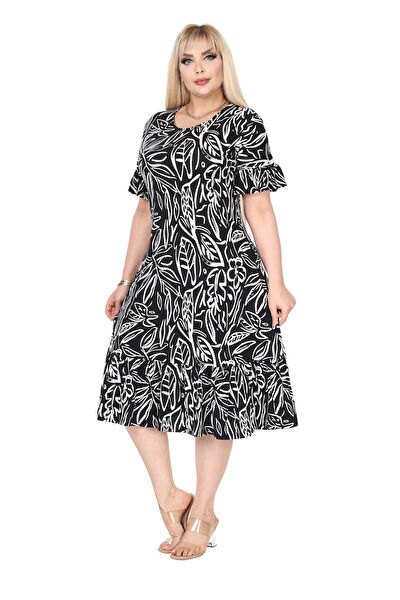 MELSAY Büyük Beden Günlük Elbise