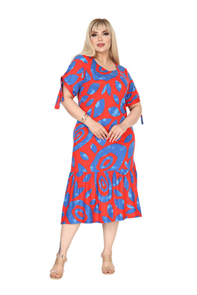 MELSAY Büyük Beden Günlük Elbise