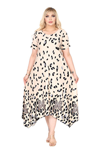 MELSAY Büyük Beden Günlük Elbise