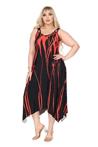 MELSAY Büyük Beden Günlük Elbise