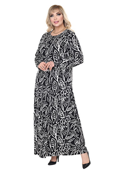 MELSAY Büyük Beden Günlük Elbise