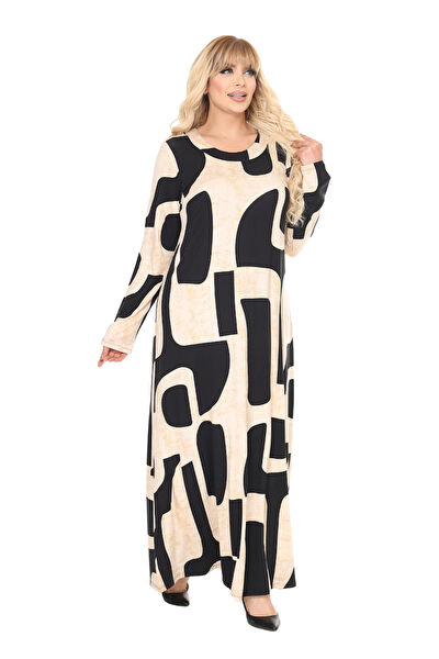 MELSAY Büyük Beden Günlük Elbise