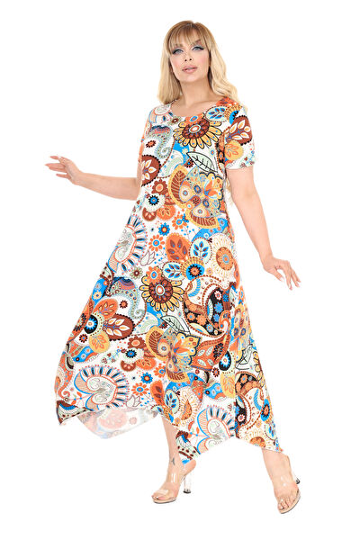 MELSAY Büyük Beden Günlük Elbise