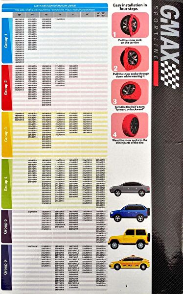 GMAX Lastik Kar Paletleri