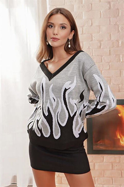 AQE FASHION Kadın Triko, Kazak