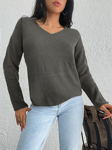 AQE FASHION Kadın Triko, Kazak