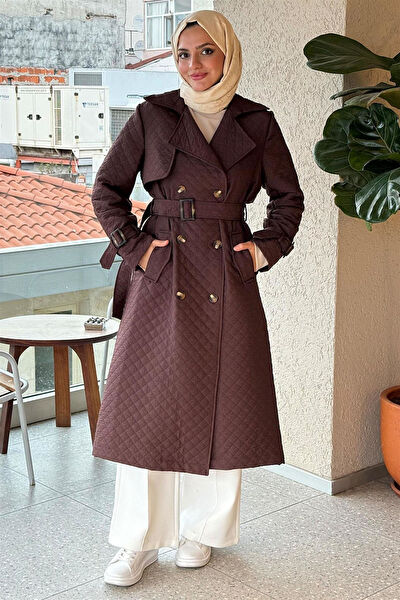 KULVAR TREND Tesettür Trençkot, Yağmurluk