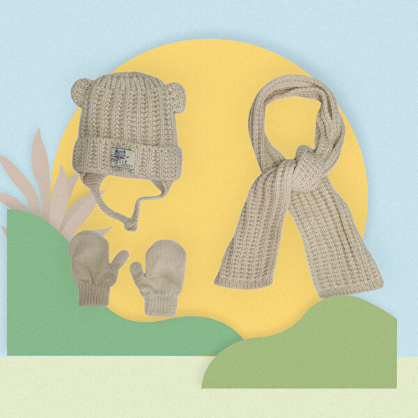 Kıds Eldiven, Bere, Şapka, Maske