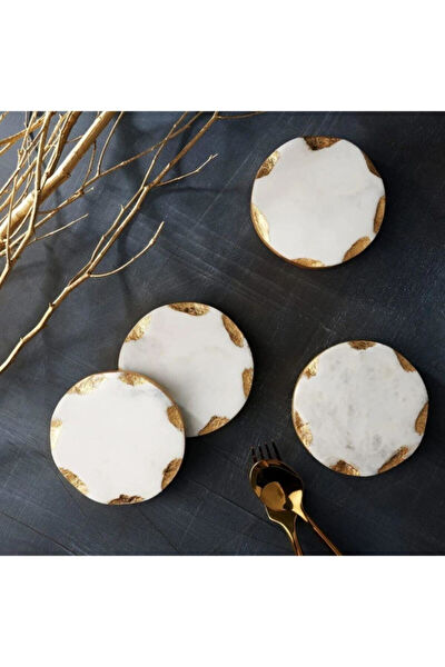 Sümeyra Marble Art Çay Bardağı, Tabağı, Takımı