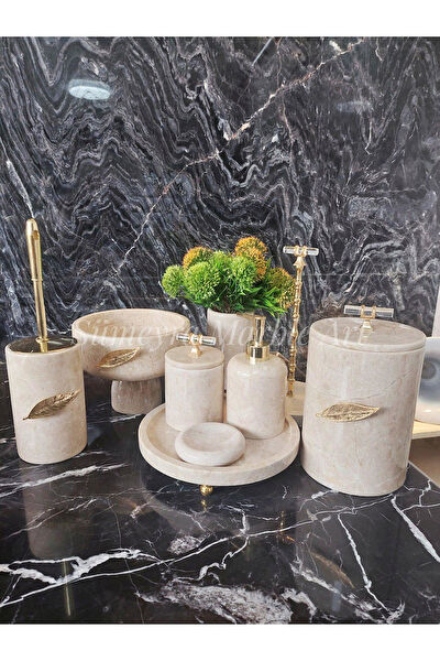 Sümeyra Marble Art Banyo Aksesuar Seti