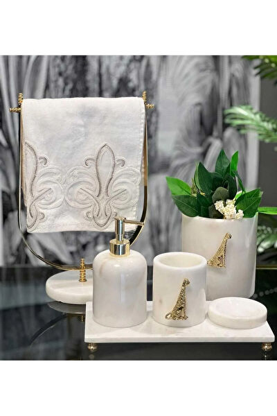 Sümeyra Marble Art Banyo Aksesuar Seti