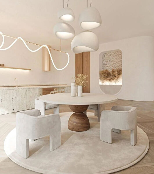 Sümeyra Marble Art Yemek Masası