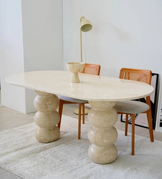 Sümeyra Marble Art Yemek Masası