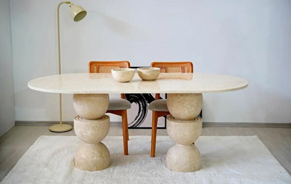 Sümeyra Marble Art Yemek Masası