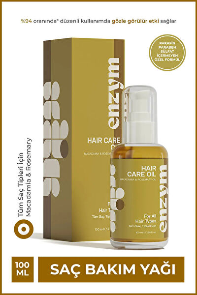 Enzym Cosmetics Saç Bakım Yağı