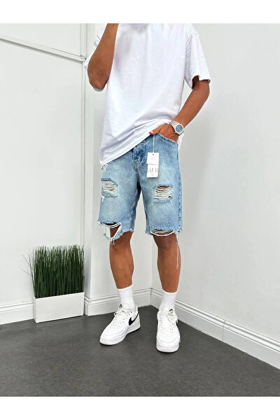 KAİZER DENİM Erkek Şort, Bermuda, Kapri