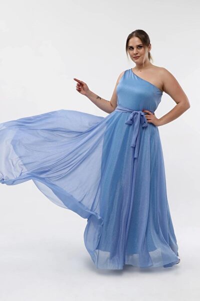 IŞILTI ABİYE Büyük Beden Abiye Elbise