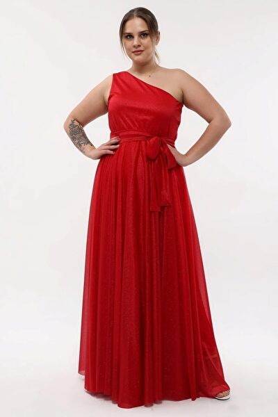 IŞILTI ABİYE Büyük Beden Abiye Elbise