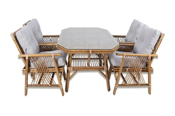 Uğurlu Bambu Bahçe Mobilyası Takımı