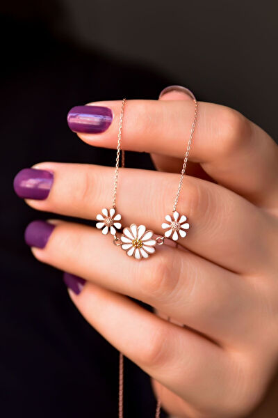 Papatya Silver Kolye