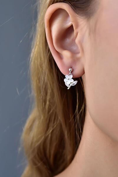 Papatya Silver Küpe