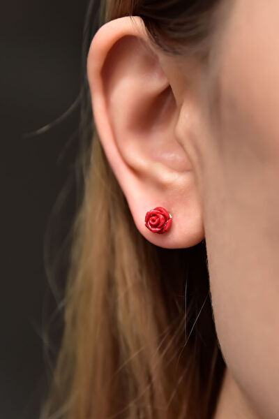 Papatya Silver Küpe