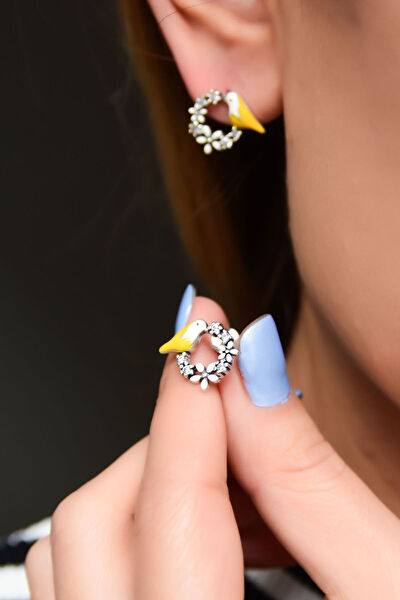 Papatya Silver Küpe