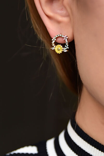 Papatya Silver Küpe