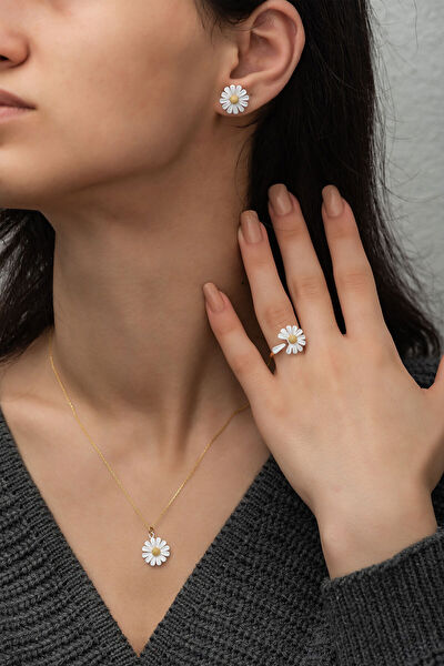 Papatya Silver Takı Seti