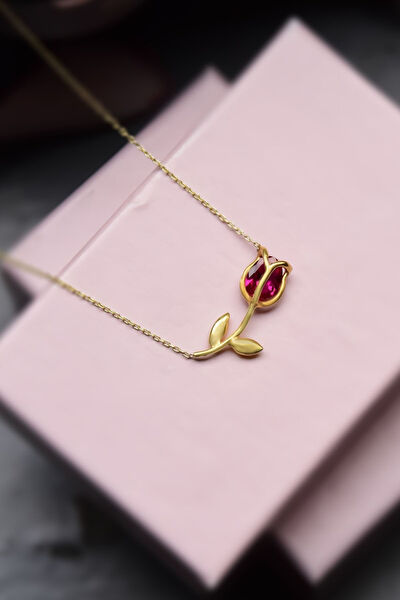 Papatya Silver Kolye