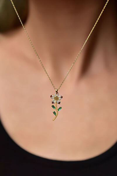 Papatya Silver Kolye