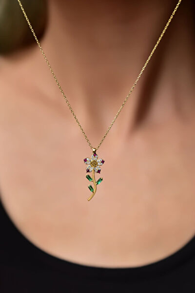 Papatya Silver Kolye