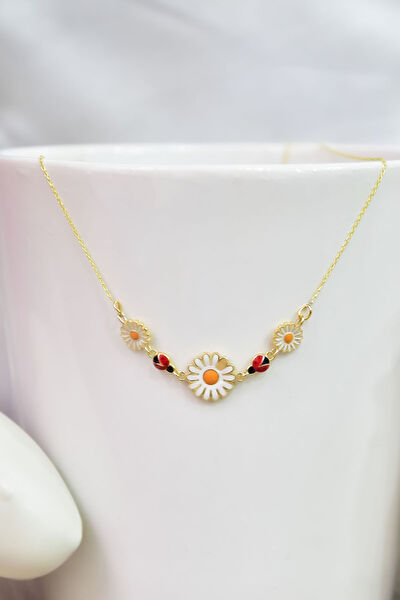 Papatya Silver Kolye