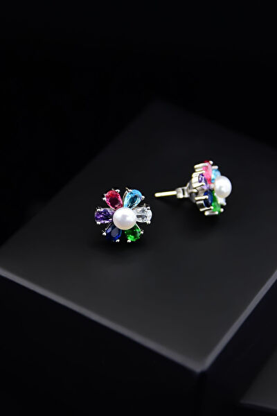 Papatya Silver Küpe