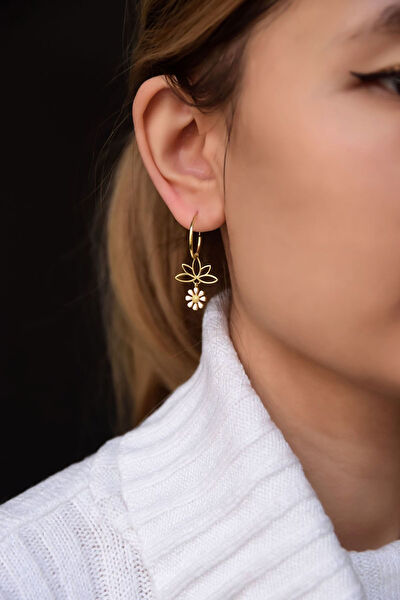 Papatya Silver Küpe