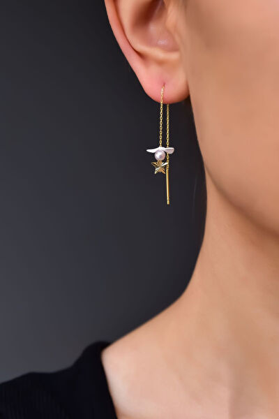 Papatya Silver Küpe