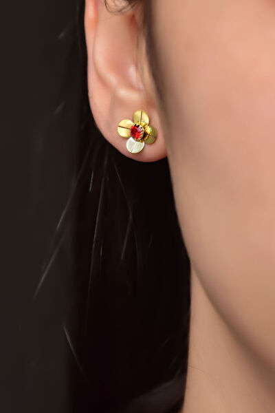 Papatya Silver Küpe