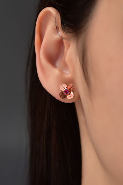 Papatya Silver Küpe