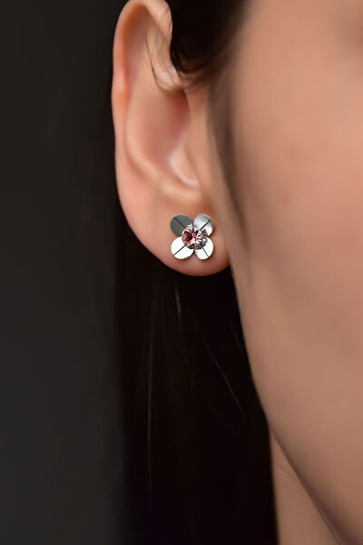 Papatya Silver Küpe