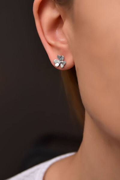 Papatya Silver Küpe