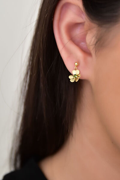 Papatya Silver Küpe