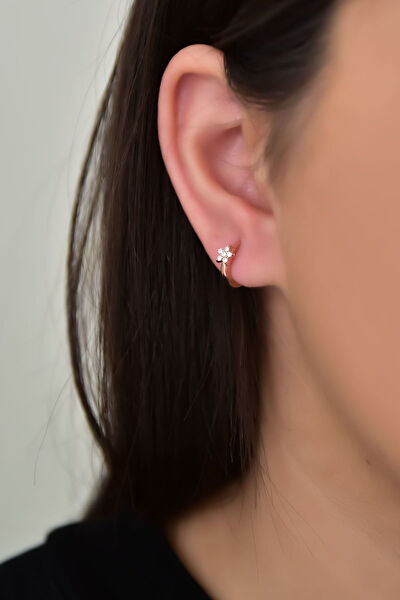 Papatya Silver Küpe