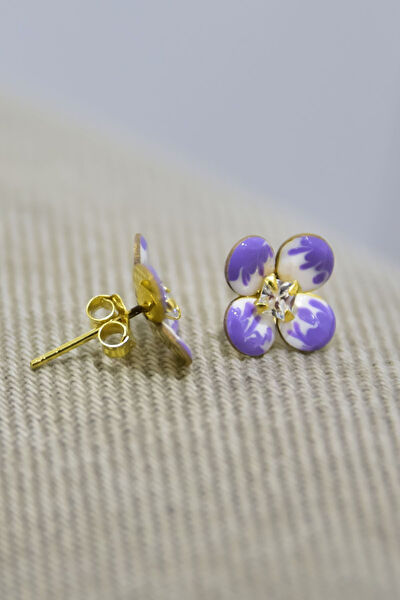 Papatya Silver Küpe